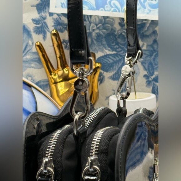 🆕 VIVIENNE WESTWOOD 🧿 NWOT Louise Heart Patent Leather Crossbody Bag - AUTH - Picture 6 of 16